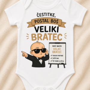 Otroški bodi - Postal/-a bom velik/-a bratec/sestrica